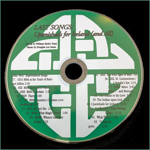 Last Songs: Upanishads for Ireland CD View