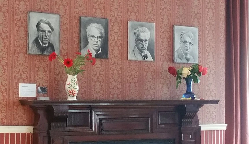 Yeats Portraits on a interior wall